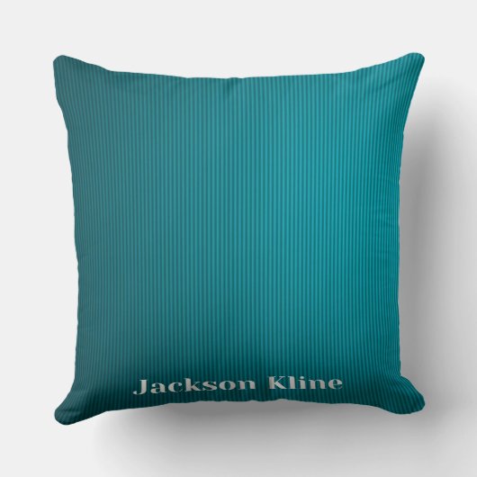 Blue and White Minimalist Custom Photo クッション (裏面)