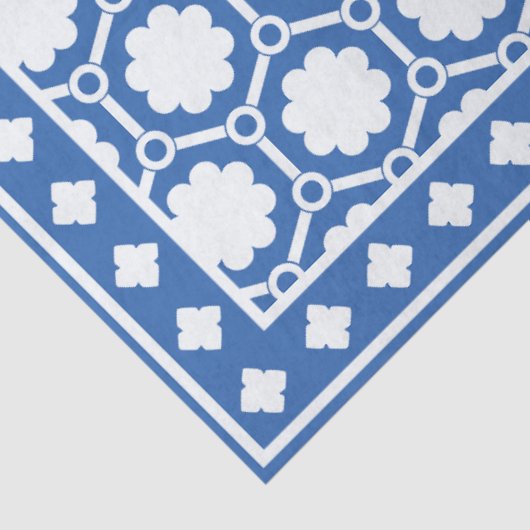 Blue and White Modern Bone Inlay Decoupage Paper 薄葉紙 (詳細)