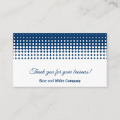 Blue and White Modern Combo Thank You & 予約カード (正面)