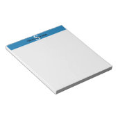 Blue and White Monogram Notepad ノートパッド (アングル)