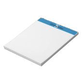 Blue and White Monogram Notepad ノートパッド (回転)