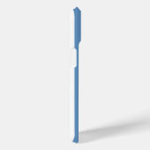 Blue and White Monogrammed Stripes Case-Mate iPhoneケース (裏面 / 右)