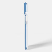 Blue and White Monogrammed Stripes Case-Mate iPhoneケース (裏面 / 左)