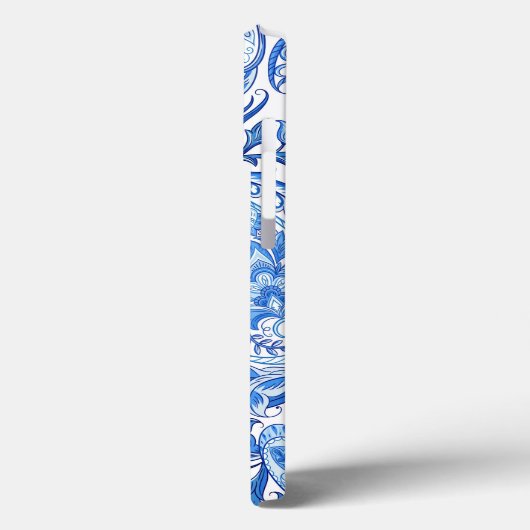 Blue and White Paisley Case-Mate iPhoneケース (裏面 / 左)