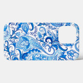 Blue and White Paisley Case-Mate iPhoneケース (裏面 (横))