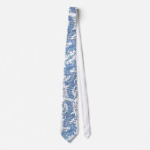 Blue and White Patterned Necktie ネクタイ (正面)