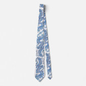 Blue and White Patterned Necktie ネクタイ (正面)