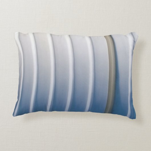 Blue and white plastic container アクセントクッション (裏面)