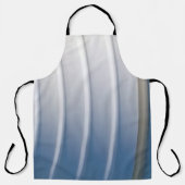 Blue and white plastic container エプロン (正面)