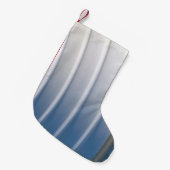 Blue and white plastic container スモールクリスマスストッキング (正面 (吊り時))