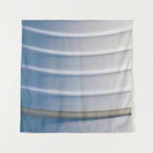 Blue and white plastic container タペストリー (正面(横))