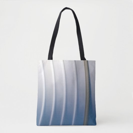 Blue and white plastic container トートバッグ (正面)