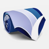 Blue and White Ribbons ネクタイ (ロール)