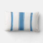 Blue and White Stripe  ランバークッション (裏面)