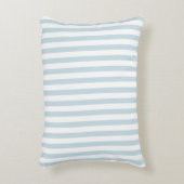 Blue and White Stripe Cabana Pillow Beach Club アクセントクッション (正面(垂直))