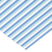 Blue and White Striped ショートテーブルランナー (コーナー)