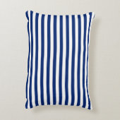 Blue and White Stripes アクセントクッション (裏面(縦))