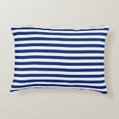 Blue and White Stripes アクセントクッション (裏面)