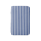 Blue and White Stripes バスマット (正面縦)