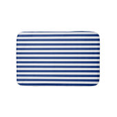 Blue and White Stripes バスマット (正面)