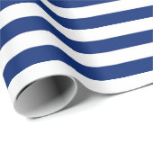 Blue and White Stripes ラッピングペーパー (ロールコーナー)