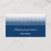 Blue and White - Thank You with Review Prompt 名刺 (正面)