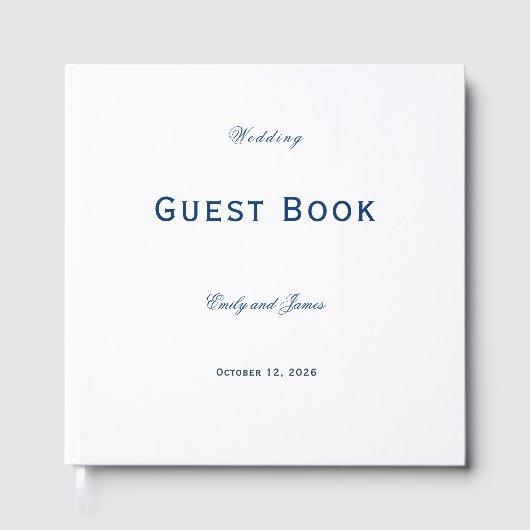 Blue and White Wedding ゲストブック (正面)