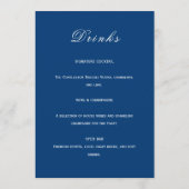 Blue and White Wedding  メニュー (裏面)