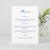 Blue and White Wedding  メニュー (スタンド正面)