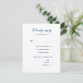 Blue and White Wedding 出欠カード (スタンド正面)