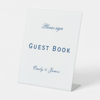 Blue and White Wedding 台座サイン