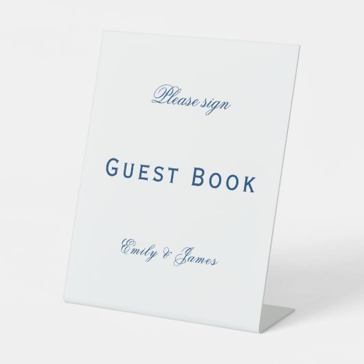 Blue and White Wedding 台座サイン (正面)