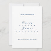 Blue and White Wedding Invitation 招待状 (正面)