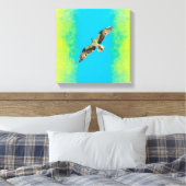 Blue and yellow キャンバスプリント (インサイチュ (寝室))