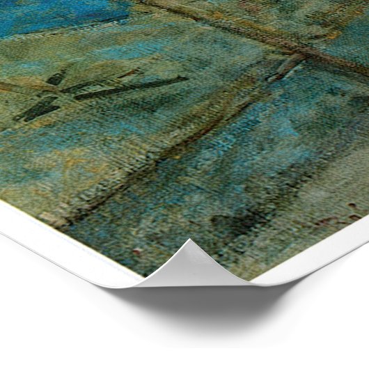 Blue and Yellow, 1910, Robert Reid ポスター (角)