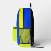 Blue and Yellow Backpack プリントバックパック (右)