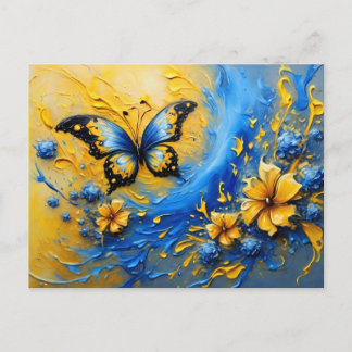 Blue and Yellow Butterfly # 2 ポストカード