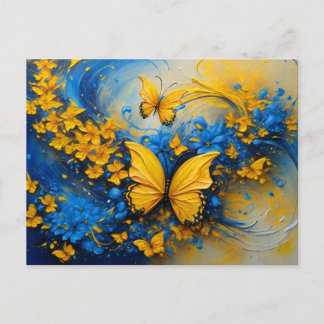 Blue and Yellow Butterfly # 3 ポストカード
