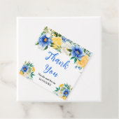 Blue and Yellow Floral Wedding フェイバータグ (インサイチュ)