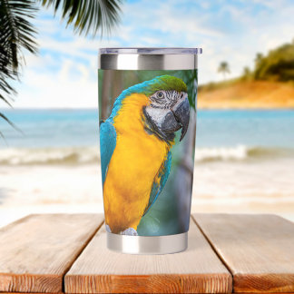 Blue-and-Yellow Macaw 保温保冷タンブラー