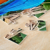 Blue and Yellow Macaw Parrot ジグソーパズル (側面)