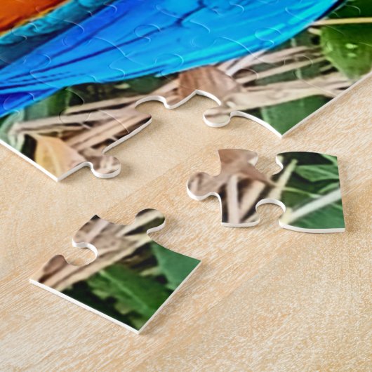 Blue and Yellow Macaw Parrot ジグソーパズル (側面)