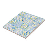 Blue and Yellow Mediterranean Italian Tile タイル (側面)