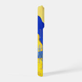 Blue and Yellow Minimalistic Landscape Phone Case iPhoneケース (右側面)