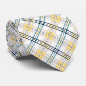 Blue and Yellow Plaid Necktie Tie ネクタイ (ロール)