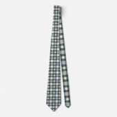 Blue and Yellow Plaid Necktie Tie ネクタイ (正面)