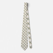 Blue and Yellow Plaid Necktie Tie ネクタイ (正面)