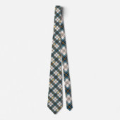 Blue and Yellow Plaid Necktie Tie ネクタイ (正面)