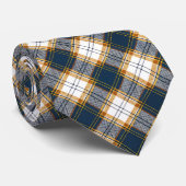 Blue and Yellow Plaid Necktie Tie ネクタイ (ロール)