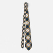 Blue and Yellow Plaid Necktie Tie ネクタイ (裏面)